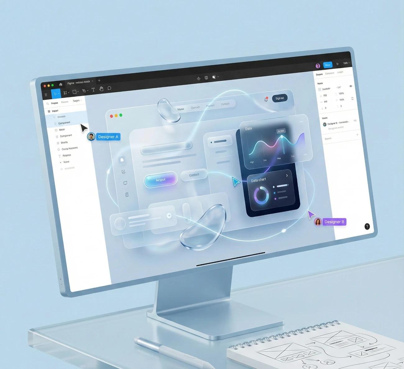 Exemple de design d'interface utilisateur (UI) et d'expérience utilisateur (UX)