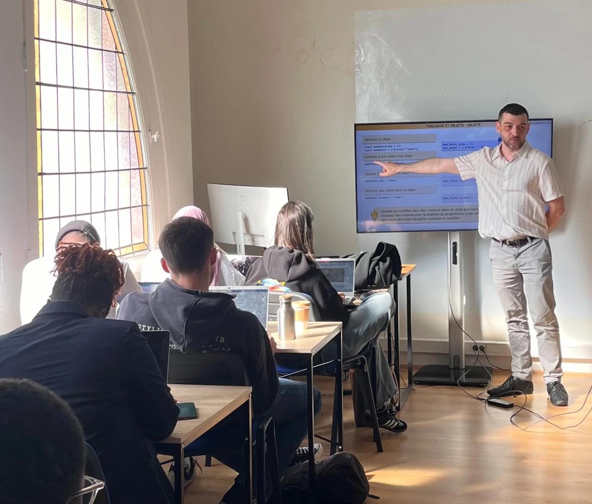 Session de formation professionnelle et support informatique